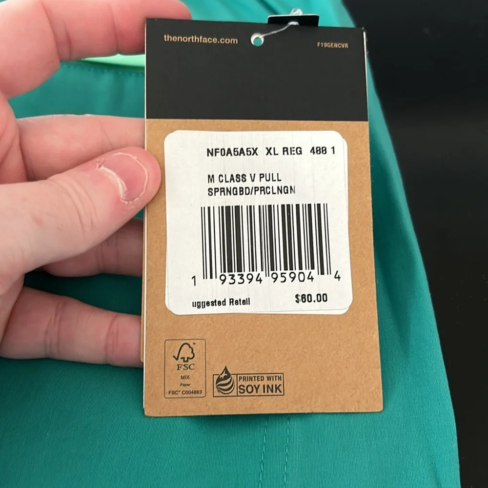 The North Face Men's Class V Pull-On Shorts NWT Green XL